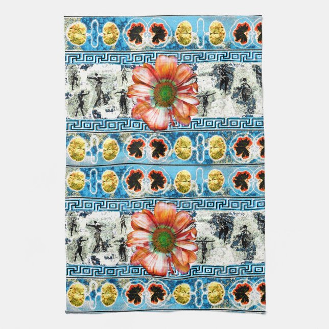 Ancient Dance Kitchen Towel (Vertical)