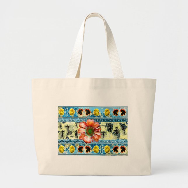 Ancient Dance Large Tote Bag (Front)