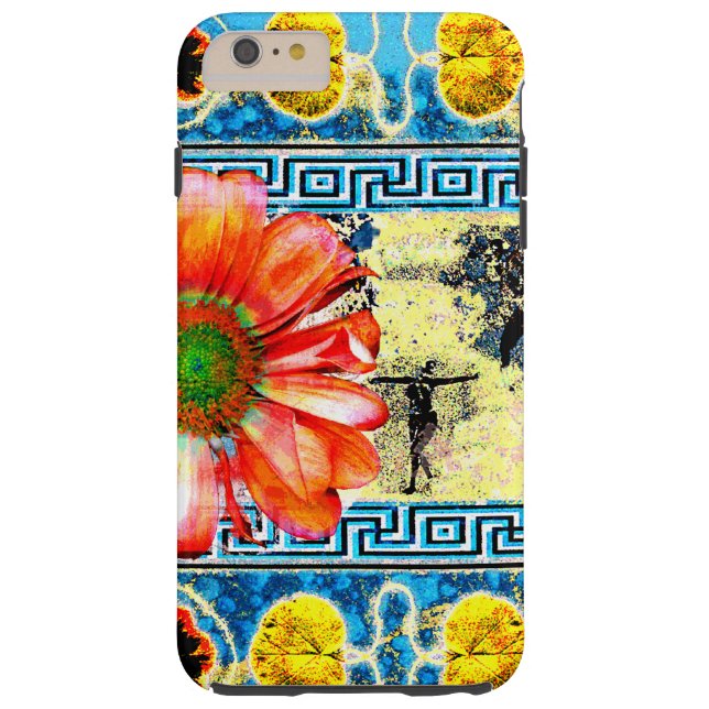 Ancient Dance with orange daisy Case-Mate iPhone Case (Back)