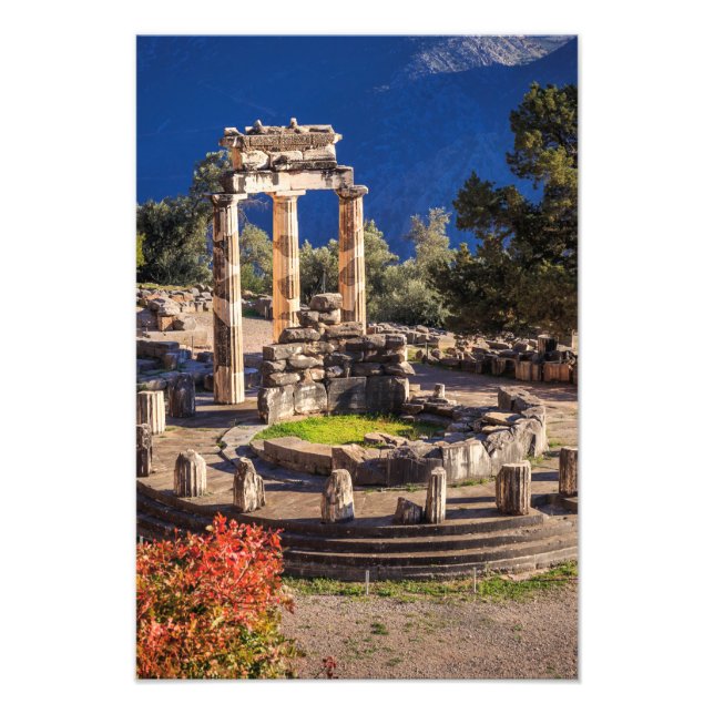 Ancient Delphi Greece  – Historic Travel Art  Photo Print (Front)
