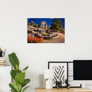 Ancient Delphi Greece Ruins Photo Print – Historic