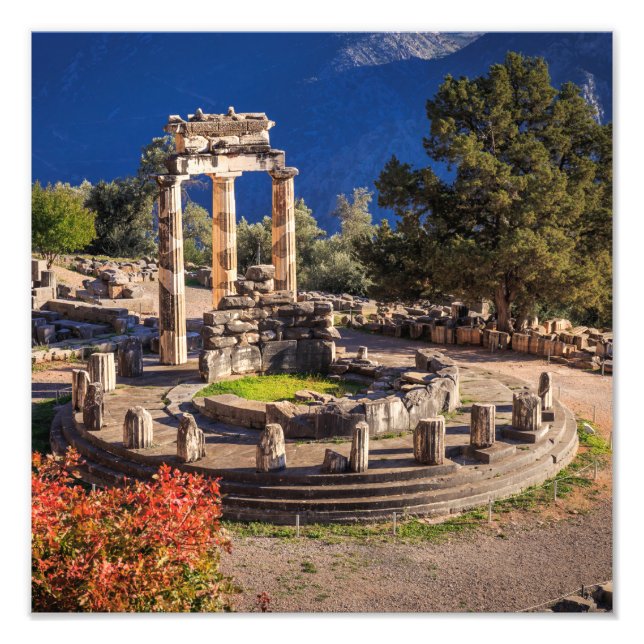 Ancient Delphi Greece Ruins Photo Print – Historic (Front)