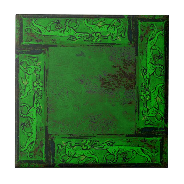 Ancient Designs In Emerald First Of Four Tile (Front)