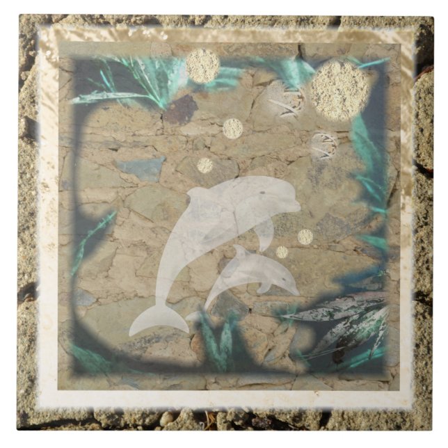 Ancient Dolphin Tile (Front)