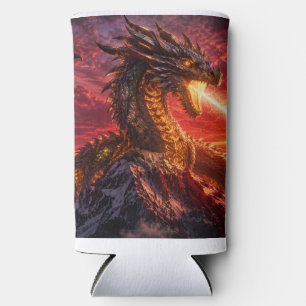 Ancient Dragon Guardian Sacred Mountain Seltzer Can Cooler