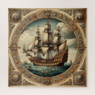 Ancient Dutch (Netherlands) Saling Ships 2 Jigsaw Puzzle