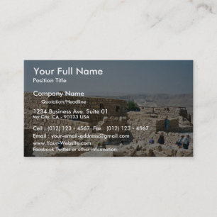 Ancient edifice, Masada, Israel Business Card