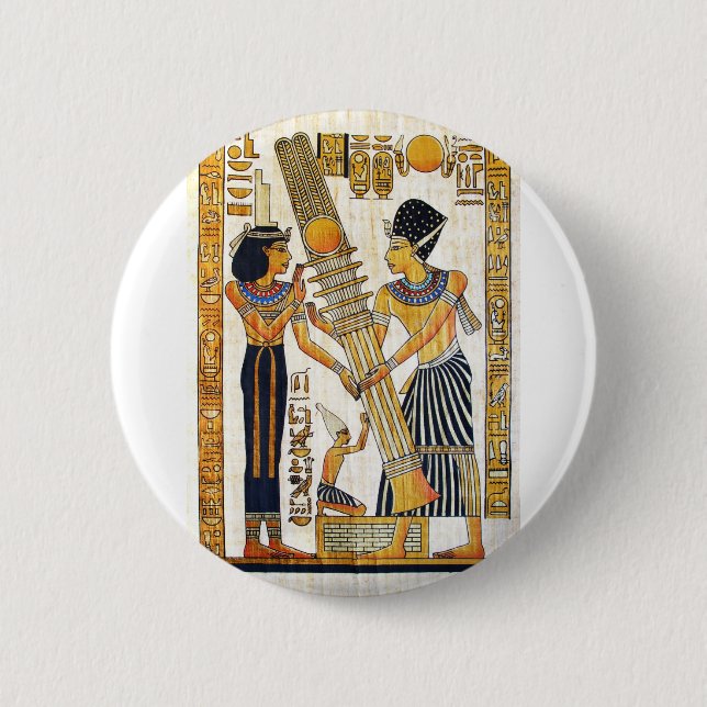 Ancient Egypt 1 2 Inch Round Button (Front)