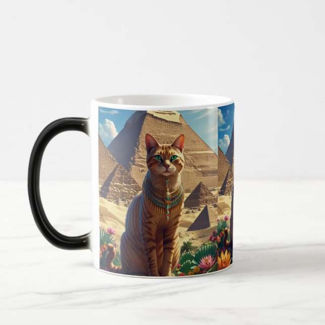 Ancient egypt cat magic mug (Left)