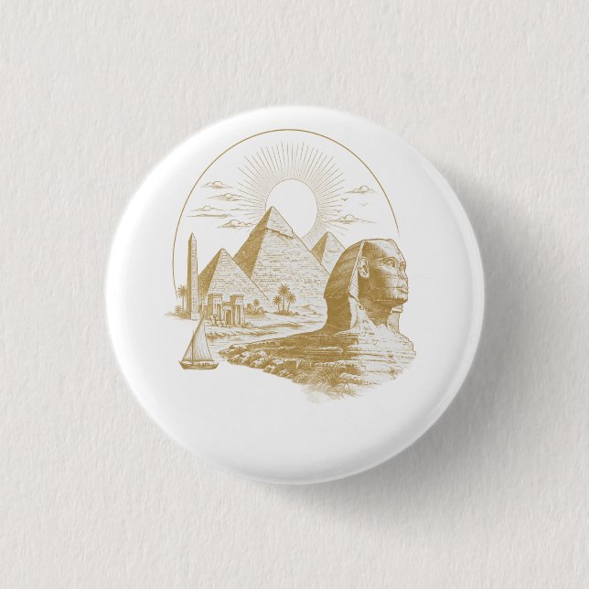 Ancient Egypt Collection 1 Inch Round Button (Front)