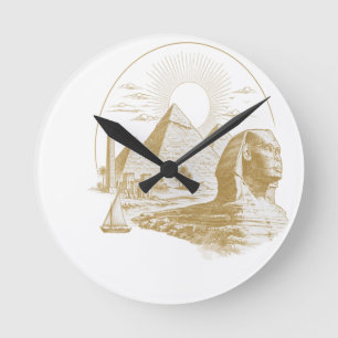 Ancient Egypt Collection Round Clock