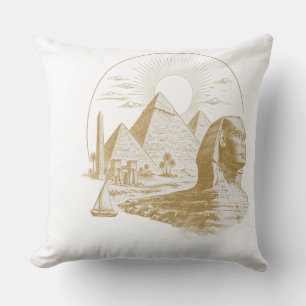 Ancient Egypt Collection Throw Pillow