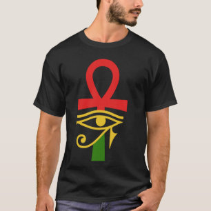 Ancient Egypt Egyptian Ankh Eye Of Horus Kemetic T-Shirt