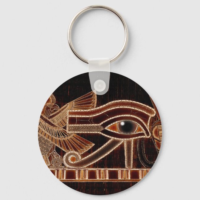 Ancient Egypt Eye of Horus Wadjet Keychain (Front)