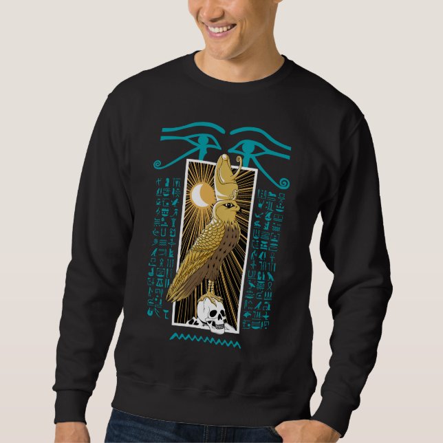 Ancient Egypt Falcon God Horus Sweatshirt (Front)