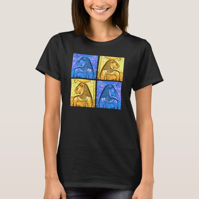 Ancient Egypt Goddess Sekhmet - Lion Goddess T-Shirt (Front)