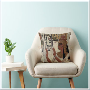 Ancient Egypt Goddess Throw Pillow
