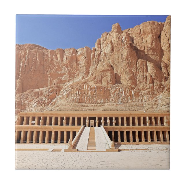 Ancient Egypt Hatshepsut Deir Bahri Temple Luxor Tile (Front)