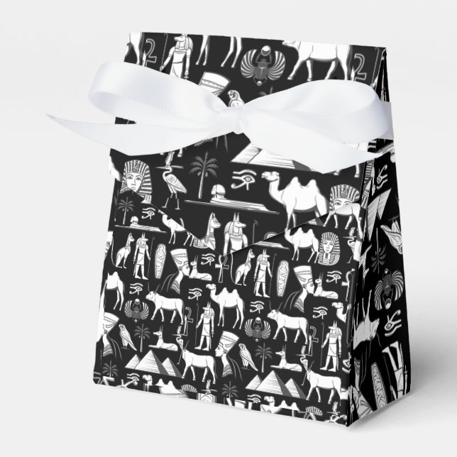 Ancient Egypt Hieroglyphic Symbol Pattern      Favor Box (Front Side)