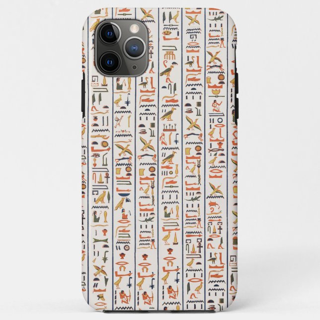 ancient egypt hieroglyphs pattern background histo Case-Mate iPhone case (Back)