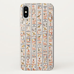 ancient egypt hieroglyphs pattern background histo Case-Mate iPhone case
