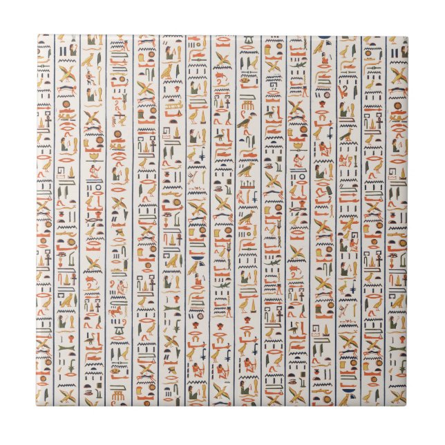 ancient egypt hieroglyphs pattern background histo tile (Front)