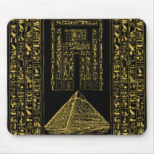 Ancient Egypt Mouse Pad – Pyramid & Hieroglyphic 