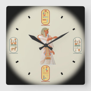 Ancient Egypt ~ Pharaoh Mienptah-Hotéphimat ~1878 Square Wall Clock