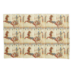 Ancient Egypt Pharaoh Ramesses II Colourful Drawin Pillowcase