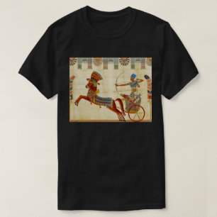 Ancient Egypt Pharaoh Ramesses II Horses papyrus T-Shirt