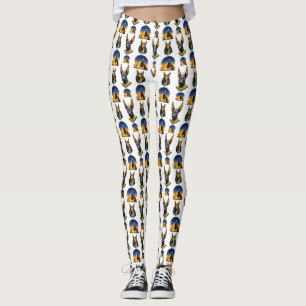 Ancient Egypt Pyramid Anubis Pattern Design Leggings