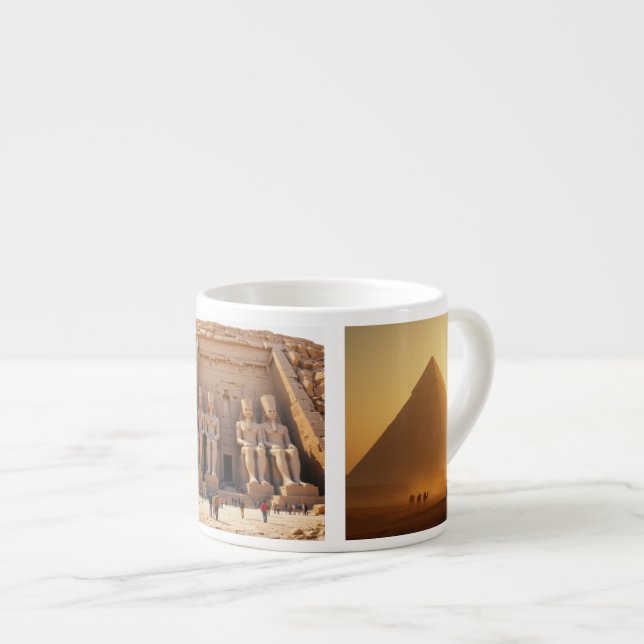 Ancient Egypt Scenes Espresso Cup (Front Right)