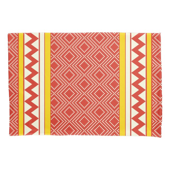 Ancient Egypt Simple Red Dotted Pillowcase (Front)