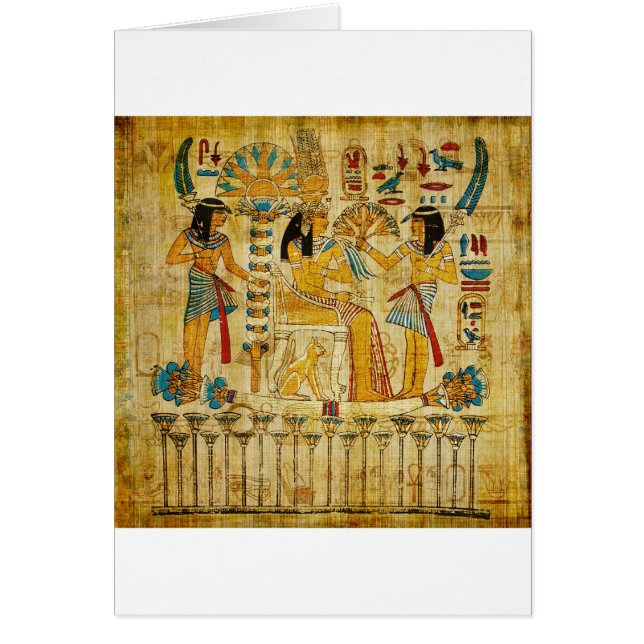 Ancient Egypt Tapestry Scroll Heirogliphics (Front)