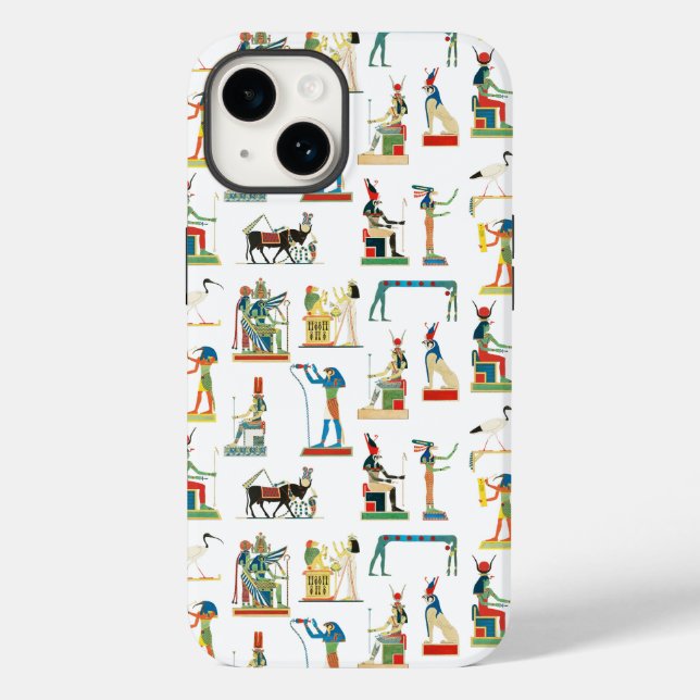 Ancient Egypt Vintage Egyptian Pattern  Case-Mate iPhone Case (Back)