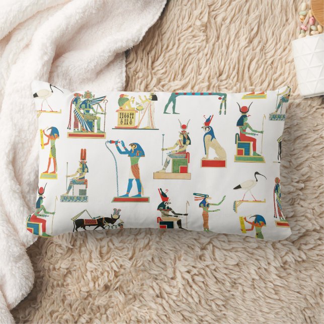 Ancient Egypt Vintage Egyptian Pattern  Lumbar Pillow (Blanket)