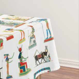 Ancient Egypt Vintage Egyptian Pattern Tablecloth