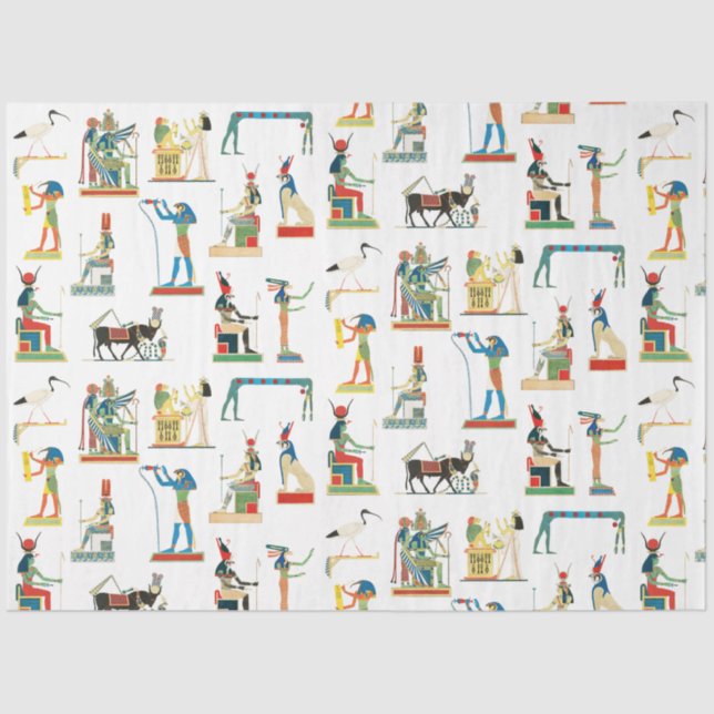 Ancient Egypt Vintage Egyptian Pattern   Tissue Paper (Front)