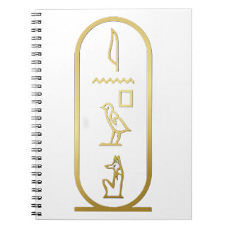Ancient Egyptian Anubis Cartouche  Notebook