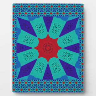 Ancient Egyptian Art: A Vibrant Mandala.  Plaque