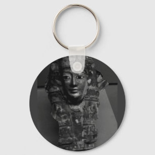 Ancient Egyptian Art B+W Keychain