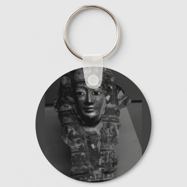 Ancient Egyptian Art B+W Keychain (Front)