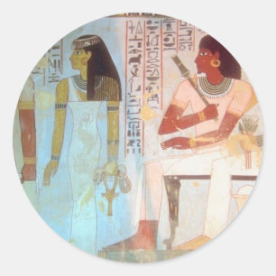 Ancient Egyptian Art Classic Round Sticker