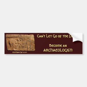 Ancient Egyptian Art Relief on Faux Papyrus Bumper Sticker