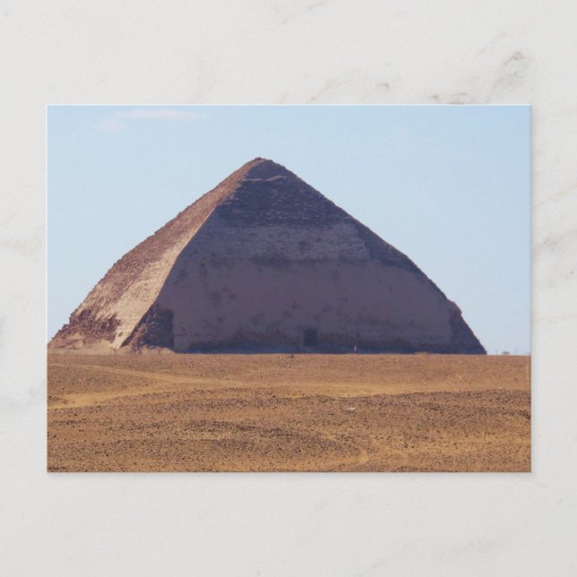Ancient Egyptian Bent Pyramid - Dahshur Postcard (Front)