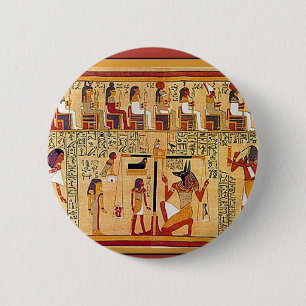 Ancient Egyptian Book of the Dead. 2 Inch Round Button