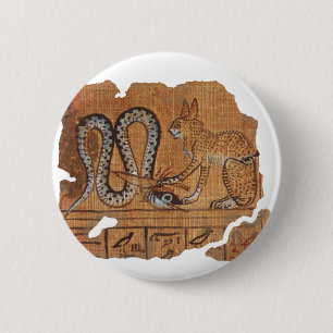 Ancient Egyptian Book of the Dead Ra &Apophis 2 Inch Round Button