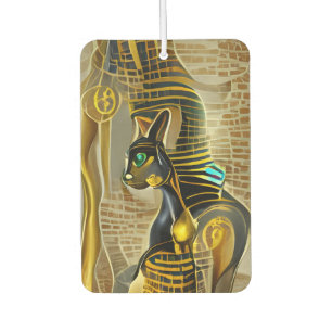 Ancient Egyptian Cat Goddess Bastet AI Art Air Freshener