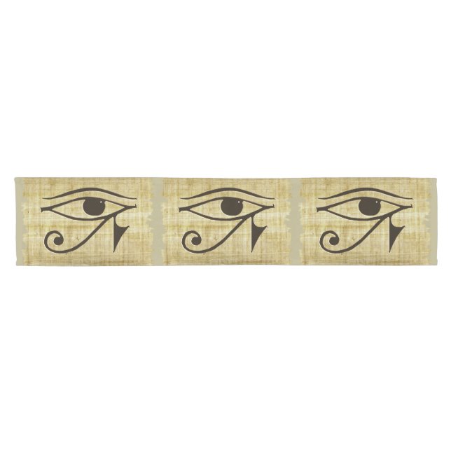 Ancient Egyptian Eye of Horus Wadjet Table-runner Short Table Runner (Horizontal)