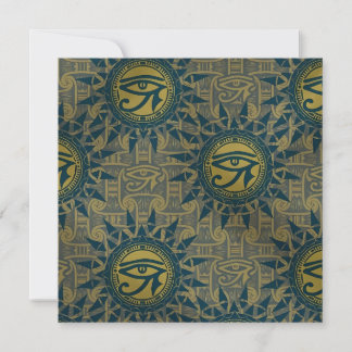 Ancient Egyptian Eye of Ra Sun Symbol Card